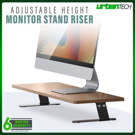 Ergonomic Monitor Stand Riser Adjustable Height Computer Monitor ...