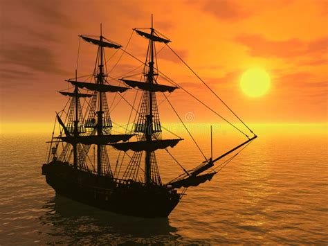 Tall Ship At Sunset Royalty Free Stock Photography - Image: 2713827