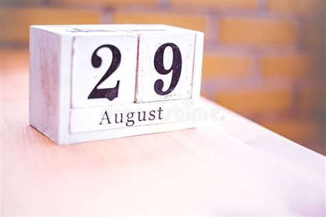 29th of August - August 29 - Birthday - International Day - National Day Stock Image - Image of ...