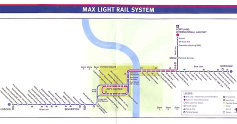 The ZehnKatzen Times: The Evolution Of The TriMet MAX Map 3: Along The Red Line