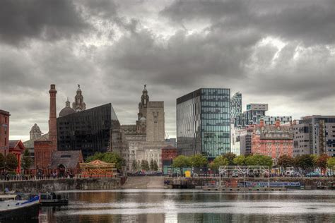 Liverpool Waterfront / Panorama of the Liverpool waterfront from the ...