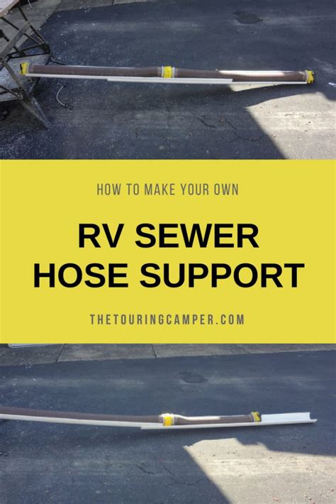 DIY RV sewer hose support - The Touring Camper