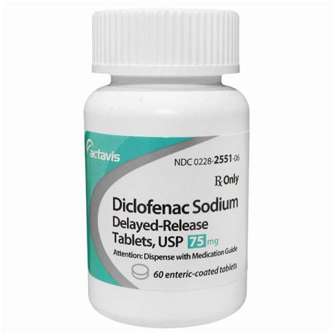 DICLOFENAC SODIUM DR 75 MG - RX Products