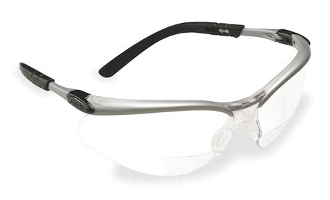 3M Clear Anti-Fog Bifocal Safety Reading Glasses, +2.5 Diopter - 5PA85|11376-00000-20 - Grainger