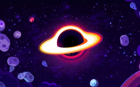 2880x1800 New Kurzgesagt Black Hole Art Minimalist Macbook Pro Retina Wallpaper, HD Artist 4K ...