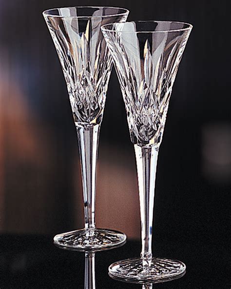 Waterford Crystal "Lismore" Crystal Toasting Flutes