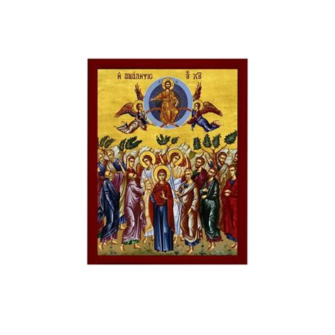 The Ascension of Jesus Christ Icon, Handmade Greek Orthodox Icon of ...