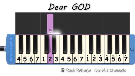 Not Angka Pianika Dear God Versi Indonesia | Sinotangkalagu.com