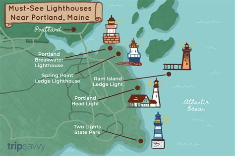 Visit These 5 Lighthouses Near Portland, Maine | South portland maine, Maine lighthouses, Maine ...