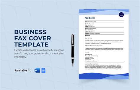 Fax Cover Template in Google Docs - FREE Download | Template.net