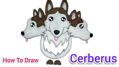 How To Draw Cerberus Dog From Roblox Adopt Me Pets Easy Drawing