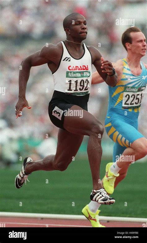 DONOVAN BAILEY 100 METRES ATLANTA 1996 04 August 1996 Stock Photo - Alamy