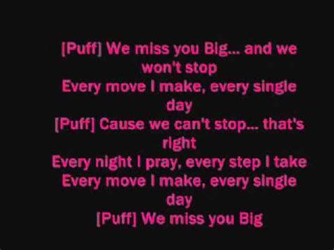 Puff Daddy Ft. Faith Evans - I'll Be Missing You (Lyrics) - YouTube