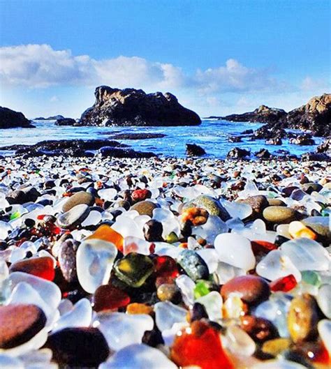 Stunning Colorful Glass ‘Pebble’ Beach at Ussuri Bay - Design Swan | Places to travel, Fort ...