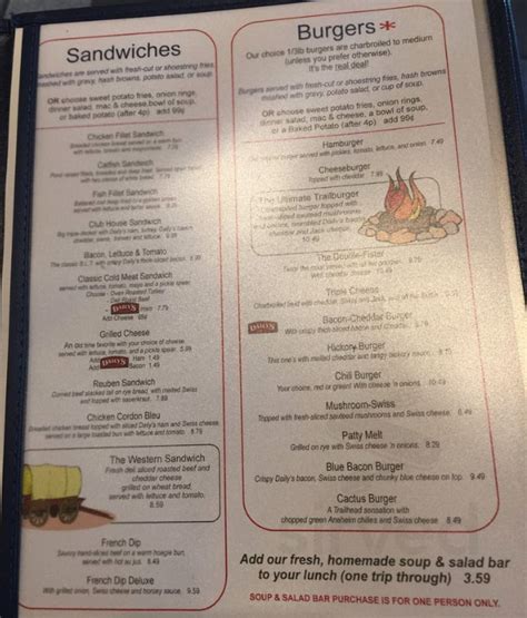 Trailhead Restaurant menus in Riverton, Wyoming, United States