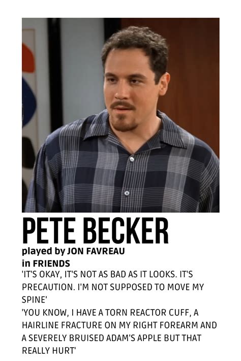 pete becker | Friends moments, Friends tv series, Friends funny