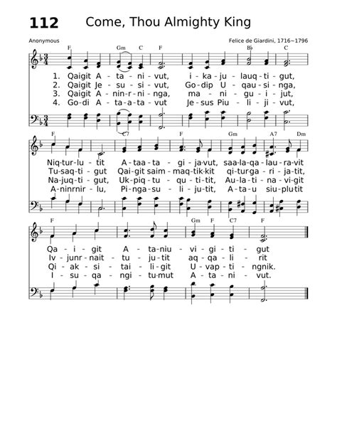 Come, Thou Almighty King Sheet music for Piano | Download free in PDF ...