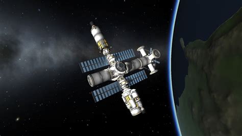 A space station. | Kerbal space program, Space program, Space station