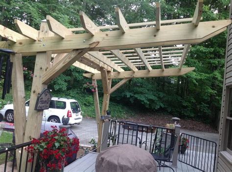 Cantilevered Pergola -- DIY Designed and Built | Outdoor pergola, Diy pergola, Pergola patio