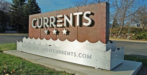 Currents Brand Launch | Exterior signage, Monument signs, Wall signage