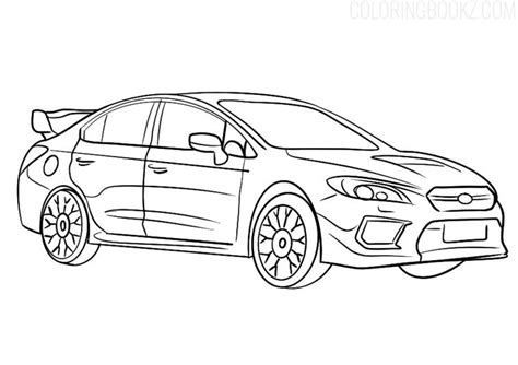 Subaru Coloring Page - Subaru WRX - Coloring Books #subaru #subaruwrx # ...