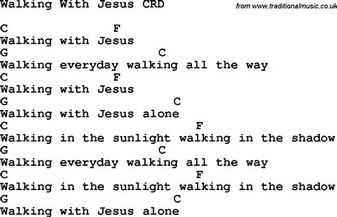 Christian Childrens Song: Walking With Jesus Lyrics and Chords