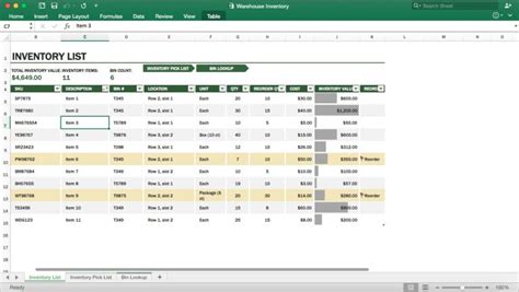 Warehouse Inventory Management Excel Template - Eloquens