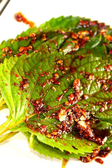 How To Make Incredible Marinated Korean Perilla Leaves! - Explore Cook Eat | Recipe | Asian ...