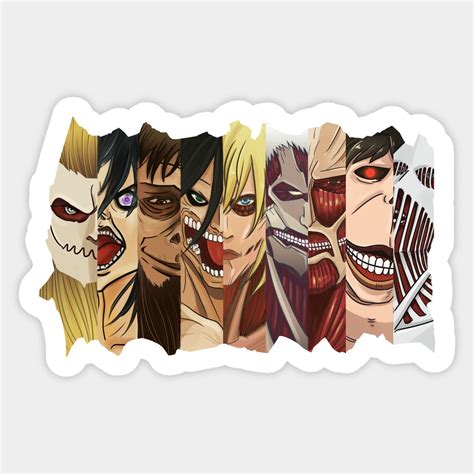 Attack on titan nine titans sticker attack on titan – Artofit