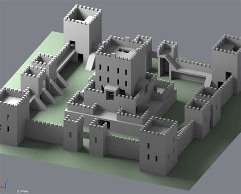 3d generic castle model