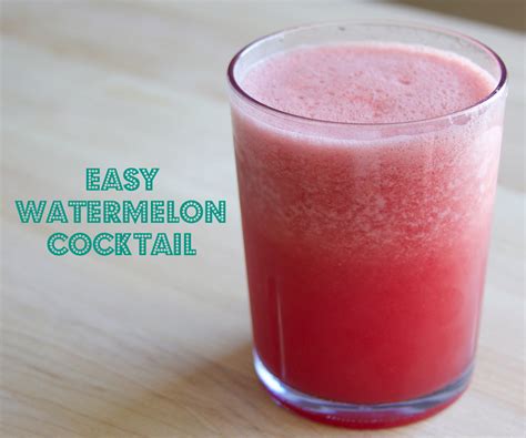 Watermelon Cocktail (with Pictures) - Instructables