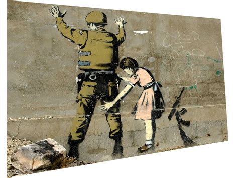 Banksy Framed canvas Street art Graffiti abstract Print | Etsy