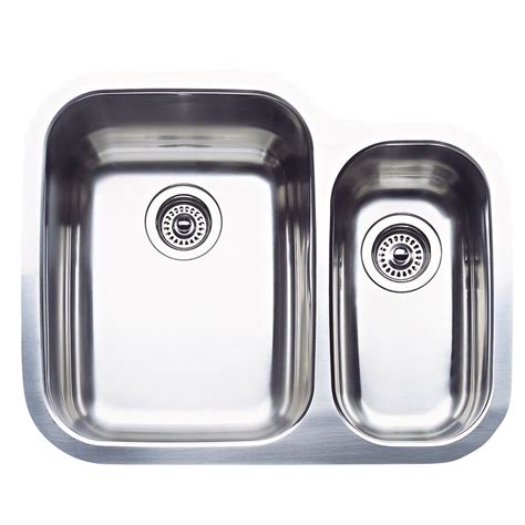 Blanco Supreme Undermount Stainless Steel 26 in. Double Bowl Kitchen ...