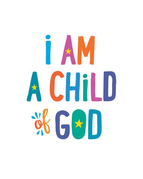 I Am a Child of God Poster, LDS Printable, Primary 2018 Theme - Etsy