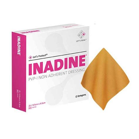 3M Inadine (PVP-Iodine) Non Adherent Dressings - The Health Pharmacy