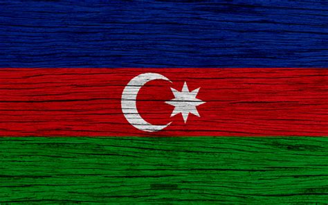 Download wallpapers Flag of Azerbaijan, 4k, Asia, wooden texture, Azerbaijani flag, national ...