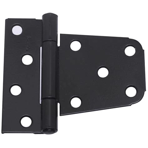 National Hardware 3-1/2 in. Black Heavy Duty Gate Hinge-V287 3-1/2 GATE HNG BLK - The Home Depot