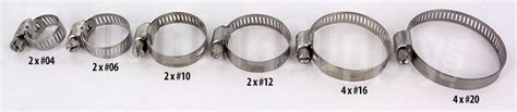 Marine Grade ALL Stainless Steel Hose Clamps