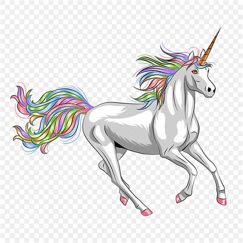 Fairy Tales PNG Picture, Running Unicorn Rainbow Horse Fairy Tale Animal, Unicorn, Mythical ...