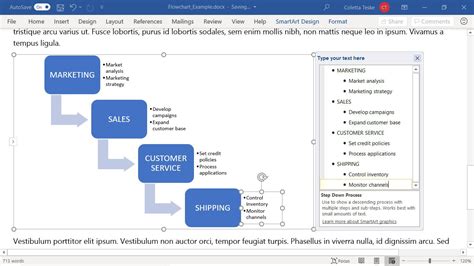 Microsoft Word Flowchart How To Make A Flowchart In Word - Flowchart Example