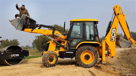 JCB Backhoe Fun - JCB Machine Loading Mud in Tractor and Making Drain - JCB at Work - JCB Video ...