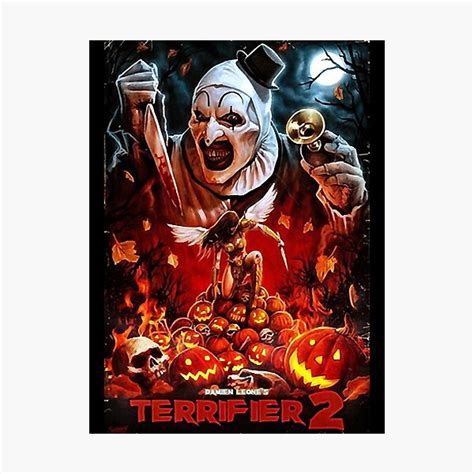 "Terrifier 2 horror movie poster" Photographic Print for Sale by BrianLee8 | Redbubble