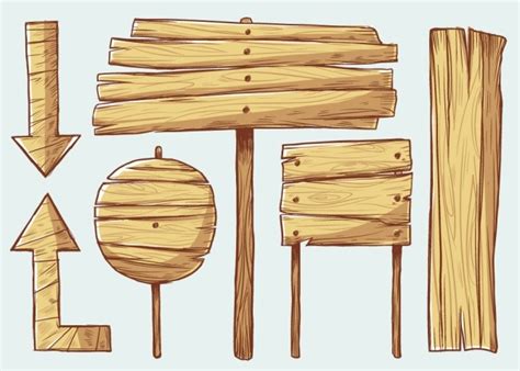 木の看板の無料イラスト（ai）: 無料イラスト・フレーム be-bop.info
