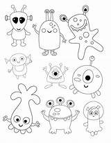 Free Printable Alien Coloring Pages sketch template