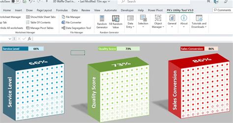 Mind-Blowing Excel Hack: 3D Waffle Charts in Just Steps - PK: An Excel ...