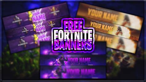 Fortnite YouTube Banner Template