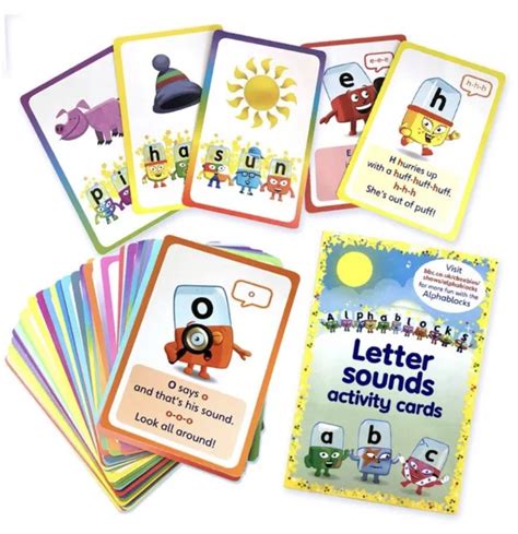 CBEEBIES ALPHABLOCKS LETTER Sounds Activity Cards - Phonics And Fun £7.95 - PicClick UK