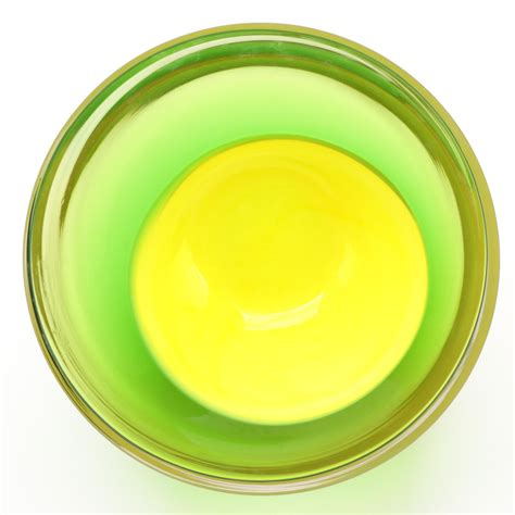 Green and Yellow Art Glass Centerpiece Bowl | EBTH