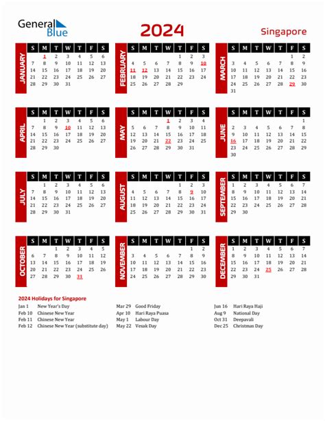 2024 Holiday Calendar In Singapore Images - Memorial Day 2024 Calendar