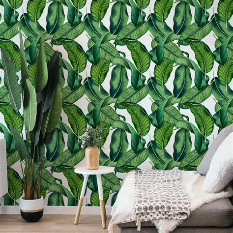 Botanical leaves | Leaves removable wallpaper – DeccoPrint